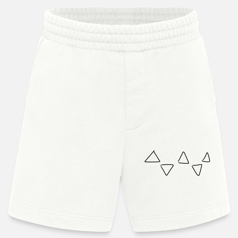 Triangular pattern - Heavyweight Shorts - made by SPREAD  - OFF WHITE