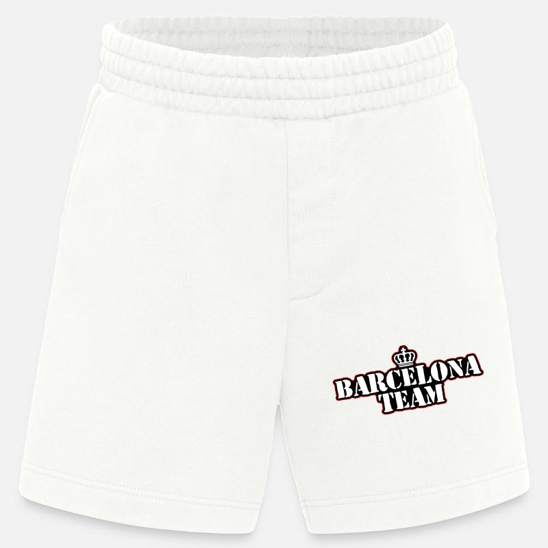 L’équipe de Barcelone - Short bio épais fabriqué en UE - OFF WHITE