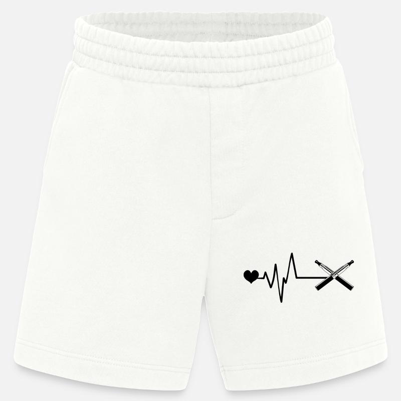 E-Zigarette Puls Liebe - Heavyweight Shorts - made by SPREAD  - OFF WHITE