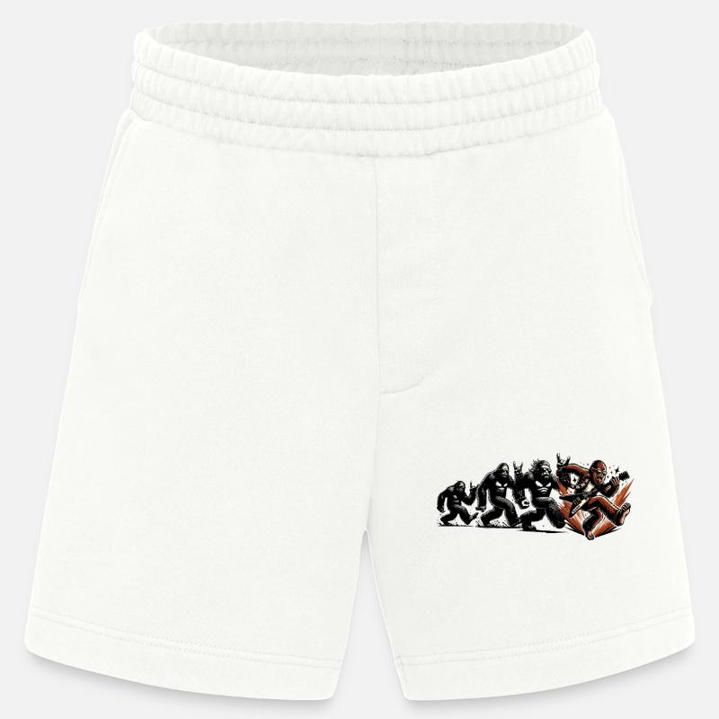 Bigfoot Gitarrist Evolution Walk - Heavyweight Shorts - made by SPREAD  - OFF WHITE