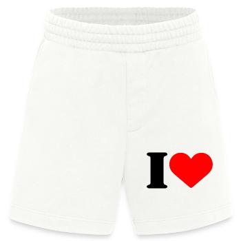 I LOVE - Heavyweight Shorts - made by SPREAD  - OFF WHITE - Vorne