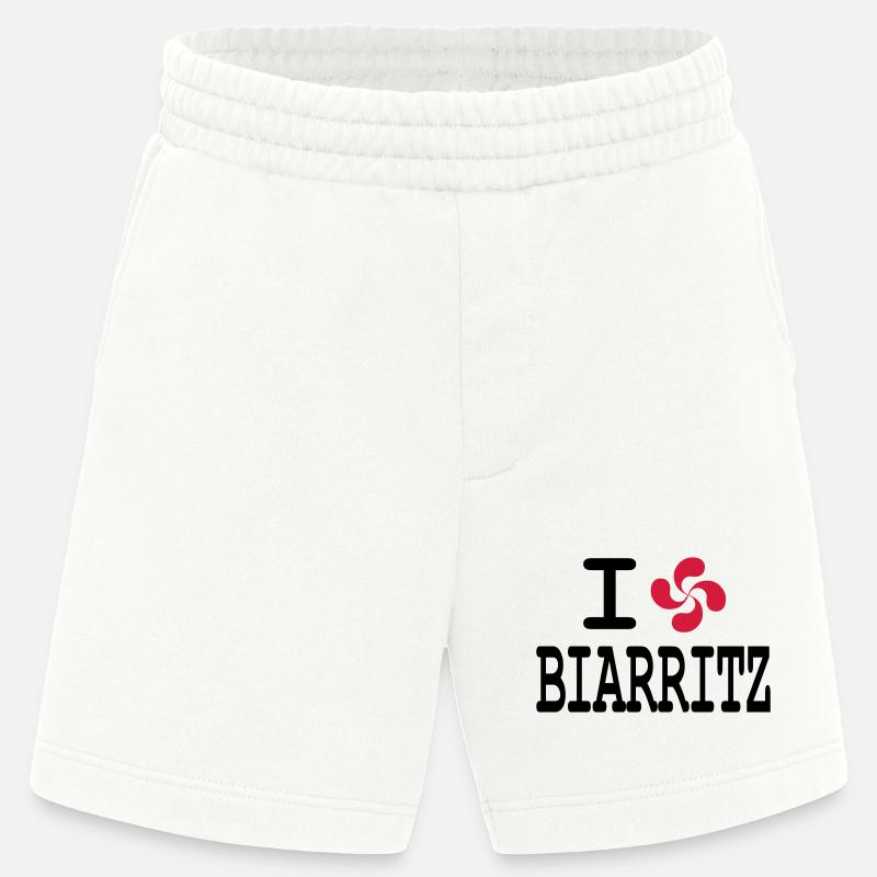 ich liebe Biarritz - lauburu - Heavyweight Shorts - made by SPREAD  - OFF WHITE