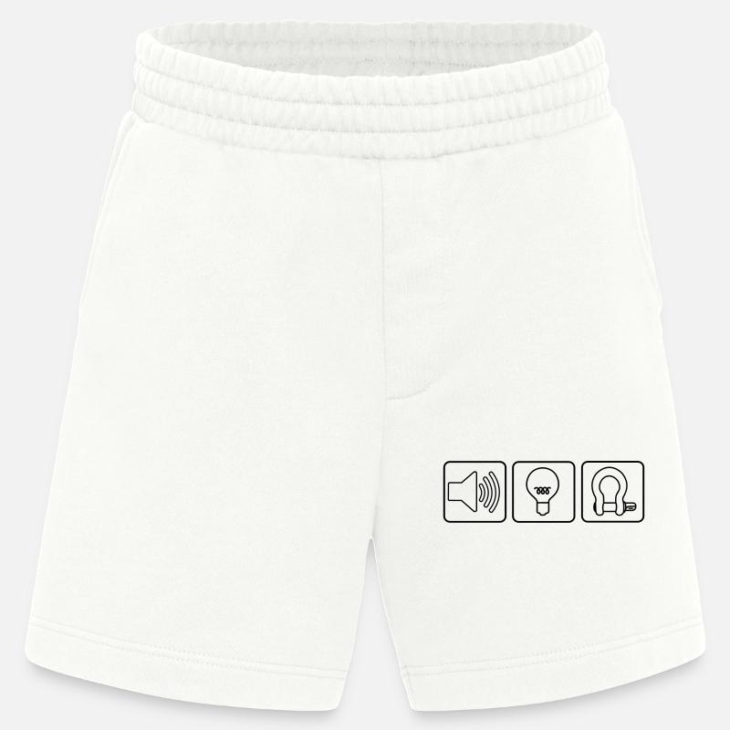 Sound Light Rigging Logo - Heavyweight Shorts - made by SPREAD  - OFF WHITE