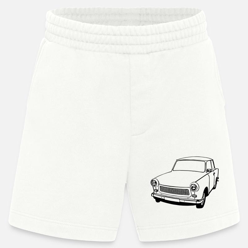  , Ostalgie , DDR Kult , Oldtimer (25) - Heavyweight Shorts - made by SPREAD  - OFF WHITE