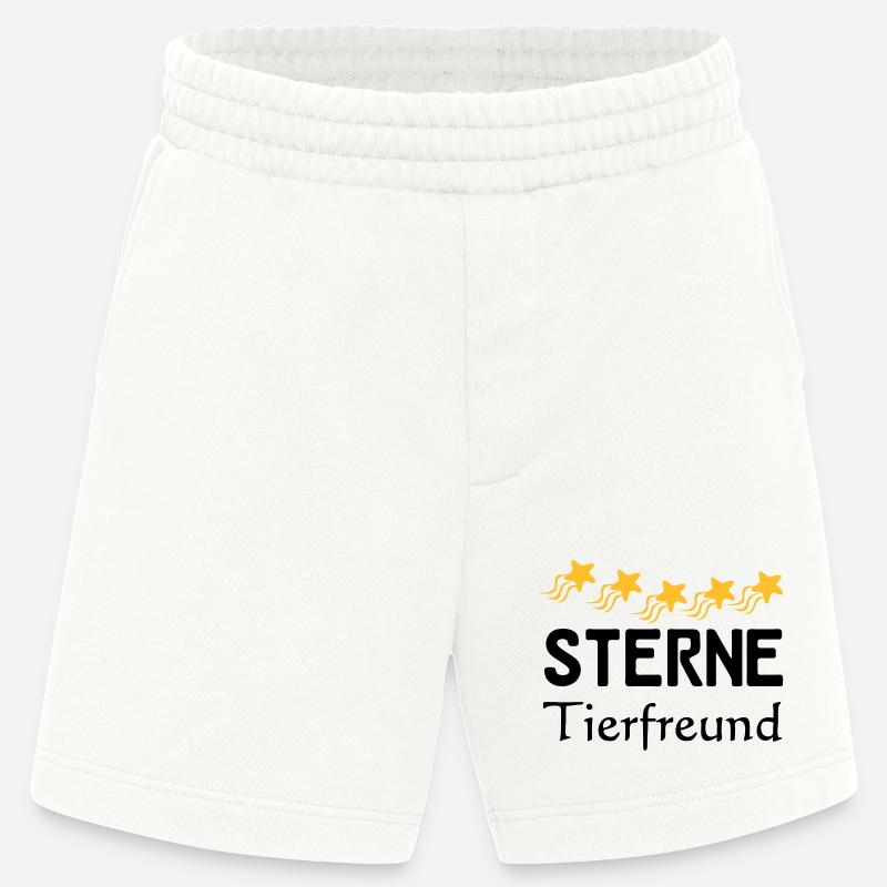 Sterne Tierfreund Geschenk - Heavyweight Shorts - made by SPREAD  - OFF WHITE