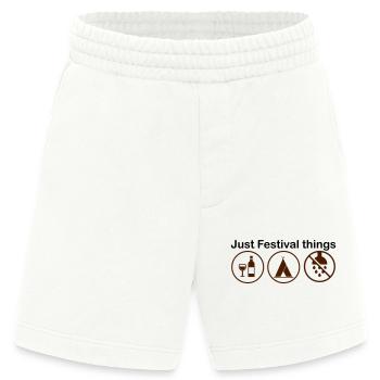 Festival Season - Heavyweight Shorts - made by SPREAD  - OFF WHITE - Vorne