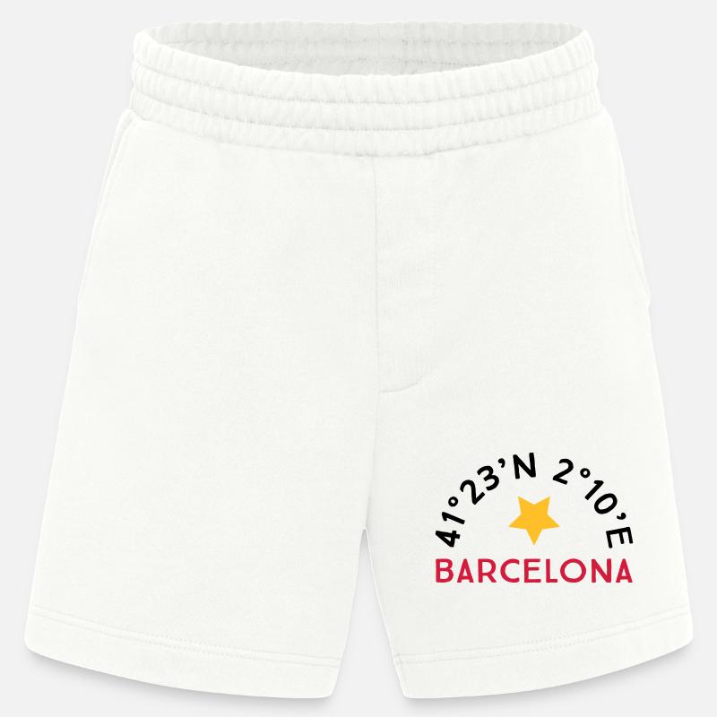 Barcelone - Short bio épais fabriqué en UE - OFF WHITE
