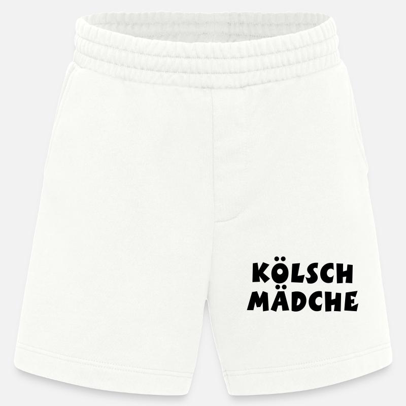 Kölsch Mädche - Ein Mädchen aus Köln - Heavyweight Shorts - made by SPREAD  - OFF WHITE