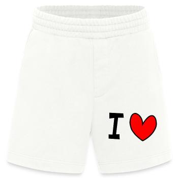 I love - Heavyweight Shorts - made by SPREAD  - OFF WHITE - Vorne