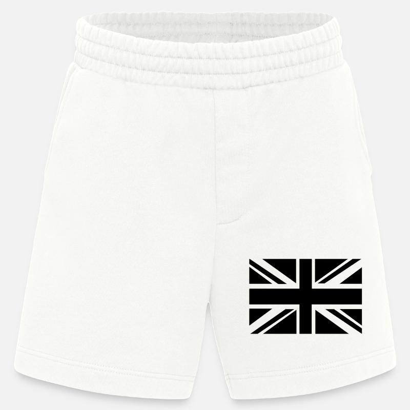 British Flag - Heavyweight Shorts - made by SPREAD  - OFF WHITE