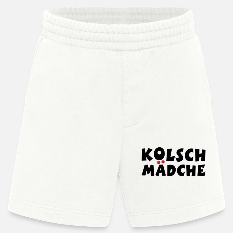 Kölsch Mädche - Ein Mädchen aus Köln - Heavyweight Shorts - made by SPREAD  - OFF WHITE