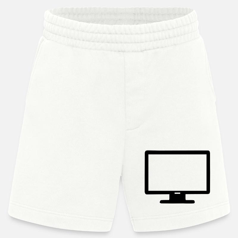 Computer Bildschirm - Heavyweight Shorts - made by SPREAD  - OFF WHITE