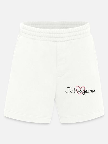 Schwägerin Herz Geschenk Junggesellenabschied - Heavyweight Shorts - made by SPREAD  - OFF WHITE