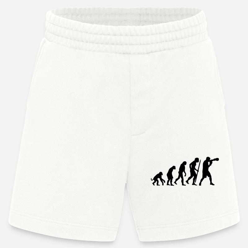 Evolution de la boxe - Short bio épais fabriqué en UE - OFF WHITE