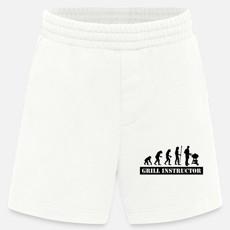 evolution grill instructor - Heavyweight Shorts - made by SPREAD  - OFF WHITE