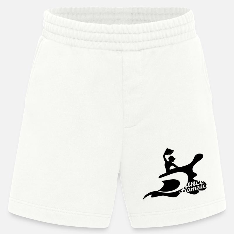 Eine Flamenco Tänzerin mit Fächer - Heavyweight Shorts - made by SPREAD  - OFF WHITE