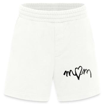 I heart MOM love - das Geschenk zum Muttertag - Heavyweight Shorts - made by SPREAD  - OFF WHITE - Vorne