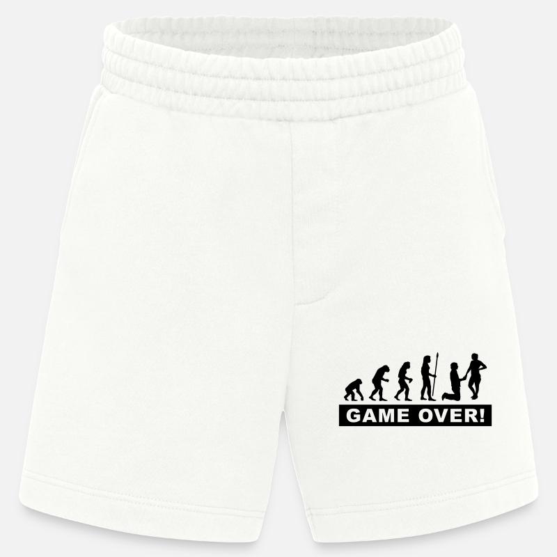 evolution_wedding - Heavyweight Shorts - made by SPREAD  - OFF WHITE