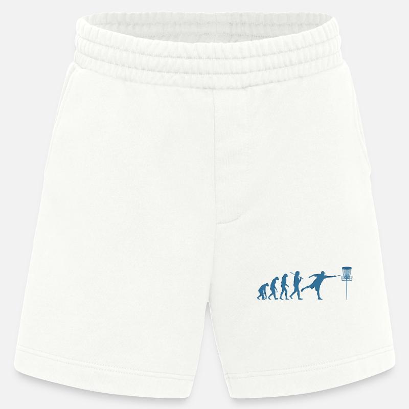 Disc Golf Evolution - Short bio épais fabriqué en UE - OFF WHITE