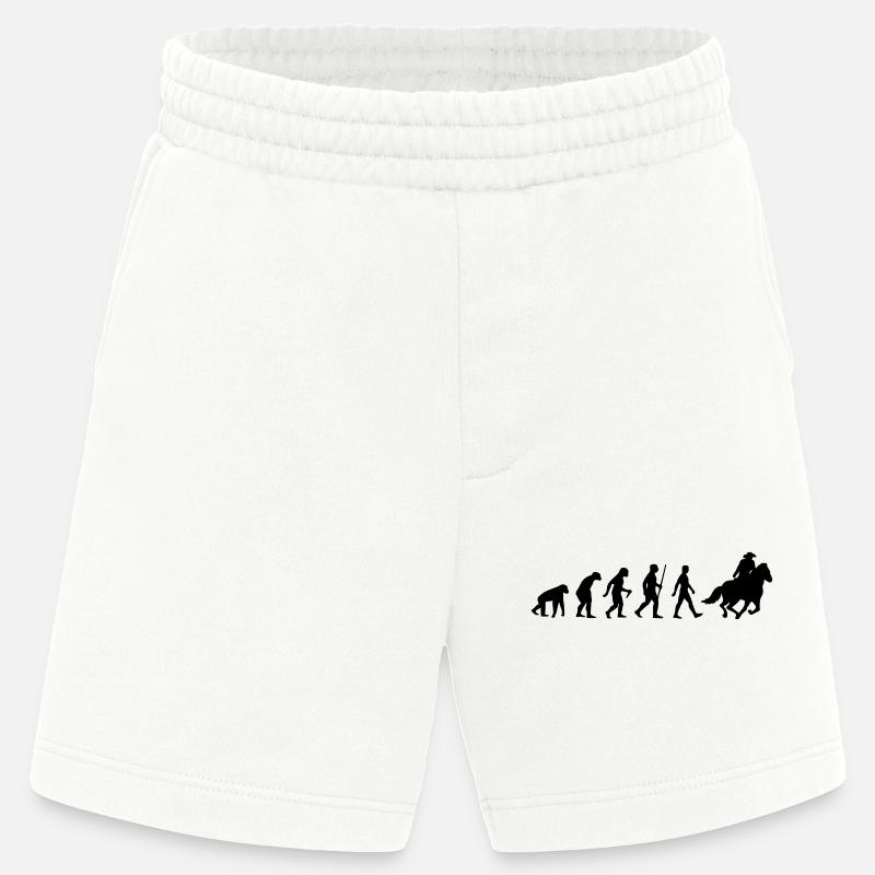 Evolution Reining - Heavyweight Shorts - made by SPREAD  - OFF WHITE