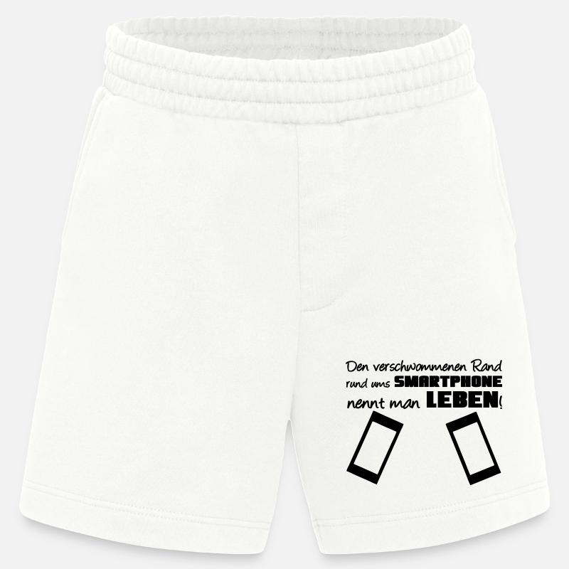 Smartphone Spruch Handy Nerd Geschenk lustig - Heavyweight Shorts - made by SPREAD  - OFF WHITE