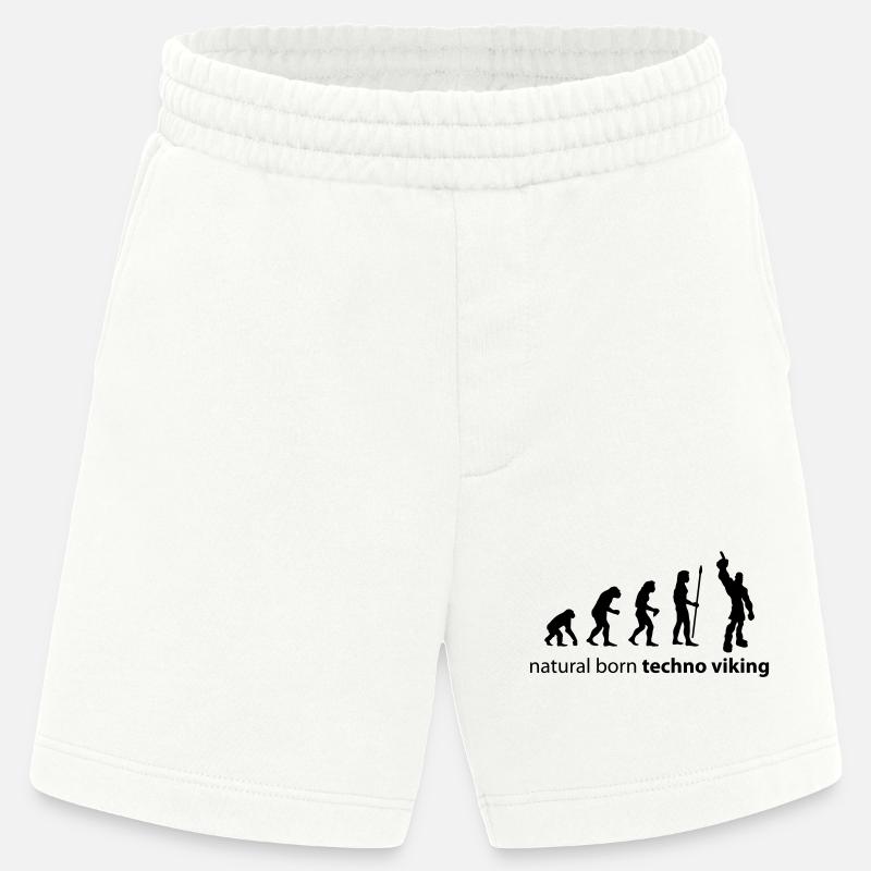 evolution_techno_viking - Short bio épais fabriqué en UE - OFF WHITE
