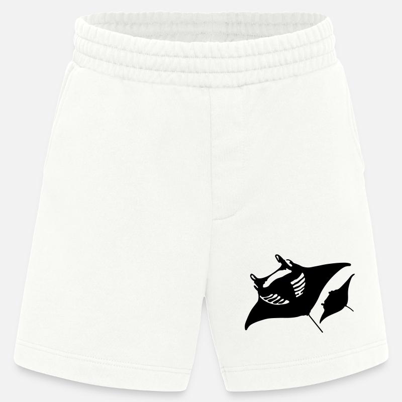 Teufelsrochen - Heavyweight Shorts - made by SPREAD  - OFF WHITE