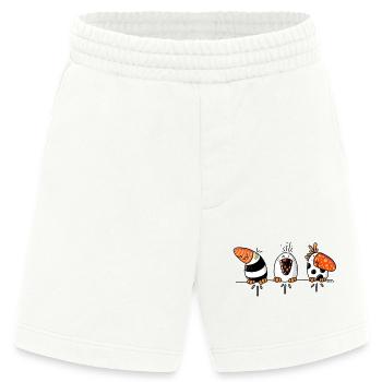 Komische Vögel - Vogel- Vögelchen - Heavyweight Shorts - made by SPREAD  - OFF WHITE - Vorne