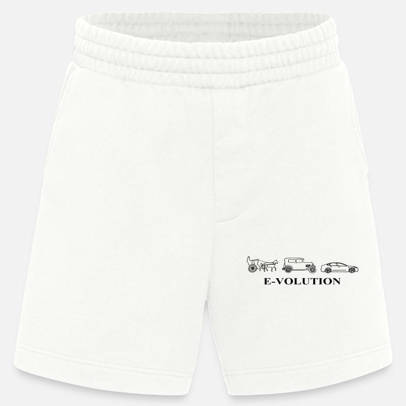 E-Volution Auto Evolution - Heavyweight Shorts - made by SPREAD  - OFF WHITE