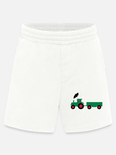 tractor anhaenger - Heavyweight Shorts - made by SPREAD - OFF WHITE