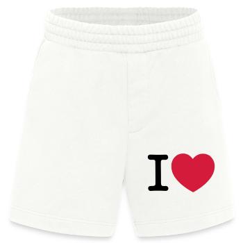 I Love... - Heavyweight Shorts - made by SPREAD  - OFF WHITE - Front