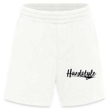 hardstyle elektro trance hard bass aufkleber patch - Heavyweight Shorts - made by SPREAD  - OFF WHITE - Vorne