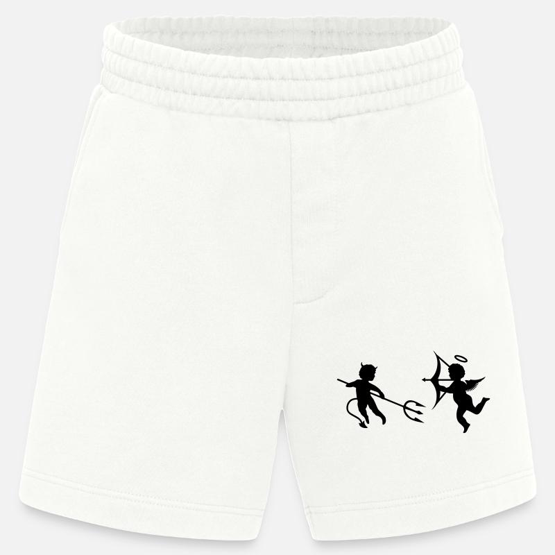 Ein kleiner Teufel und ein Engel - Heavyweight Shorts - made by SPREAD  - OFF WHITE
