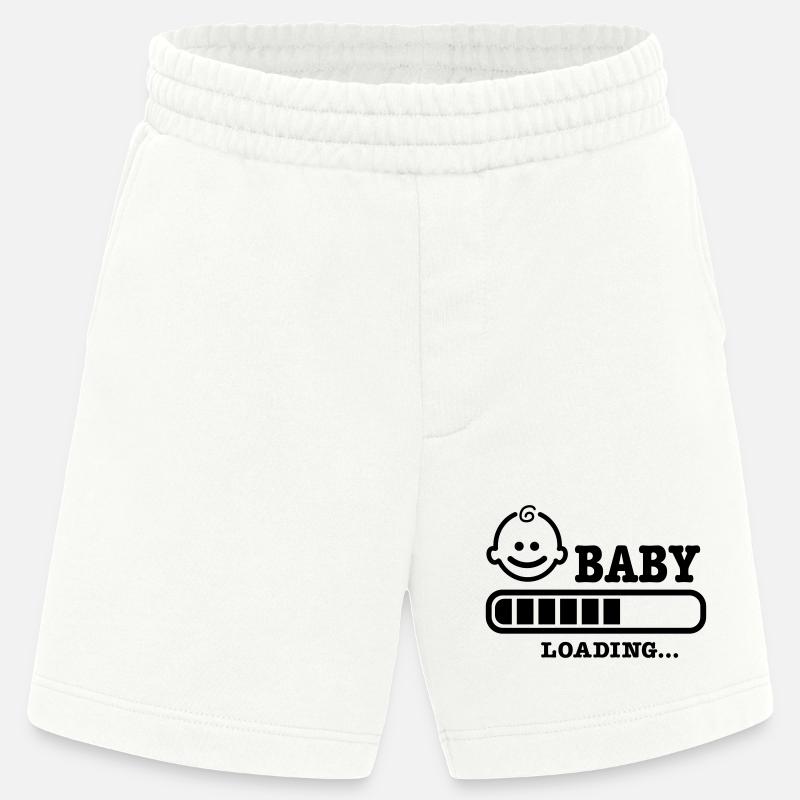bébé loading - Short bio épais fabriqué en UE - OFF WHITE