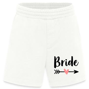 Bride Amor Pfeil Junggesellenabschied Geschenk - Heavyweight Shorts - made by SPREAD  - OFF WHITE - Vorne
