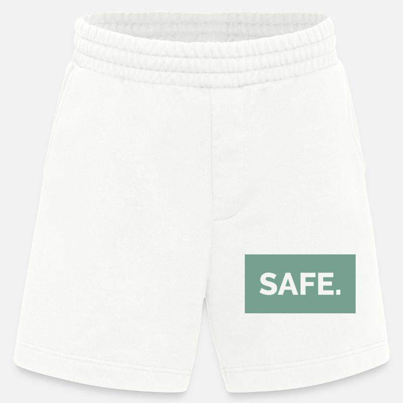 safe sicher absolut 100prozent geschenkidee - Heavyweight Shorts - made by SPREAD  - OFF WHITE