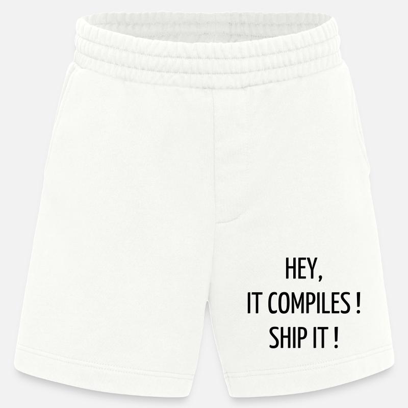 Zitat / Geek / Gaming / Videospiele / Nerd - Heavyweight Shorts - made by SPREAD - OFF WHITE