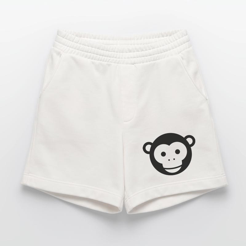 Monkey Head – Cute Monkey Face Cartoon Heavyweight Shorts - made by SPREAD 