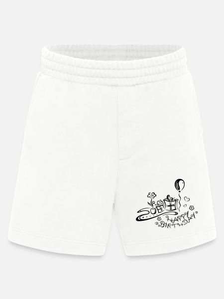 Happy Birthday motif, Congratulations - Heavyweight Shorts - made by SPREAD - OFF WHITE