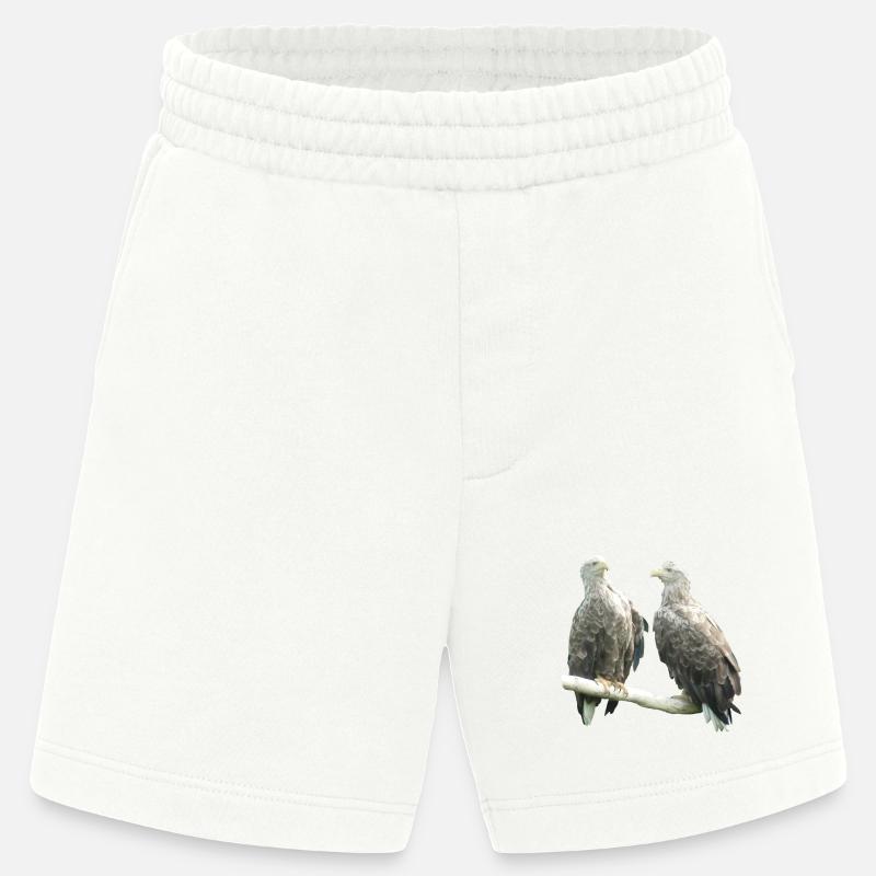 Pygargue à queue blanche - Short bio épais fabriqué en UE - OFF WHITE