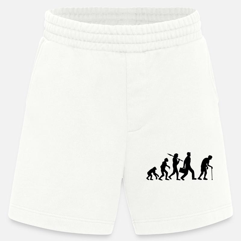 Evolution Opa Design - Heavyweight Shorts - made by SPREAD  - OFF WHITE