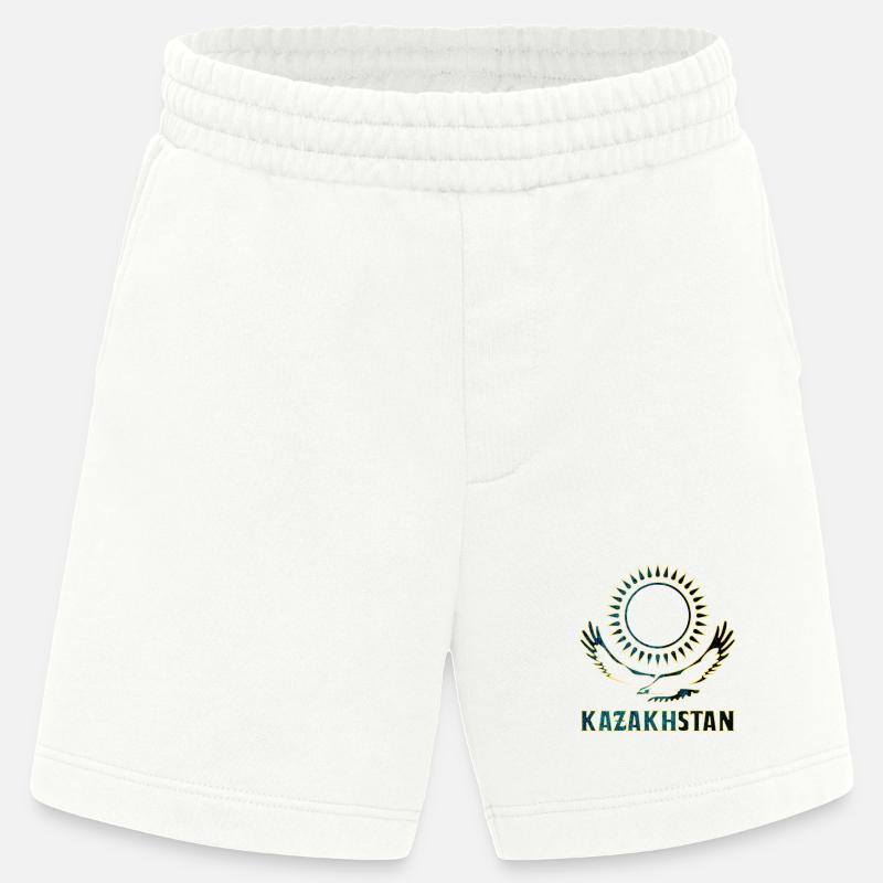 Kasachstan Steppenadler Geschenk - Heavyweight Shorts - made by SPREAD  - OFF WHITE