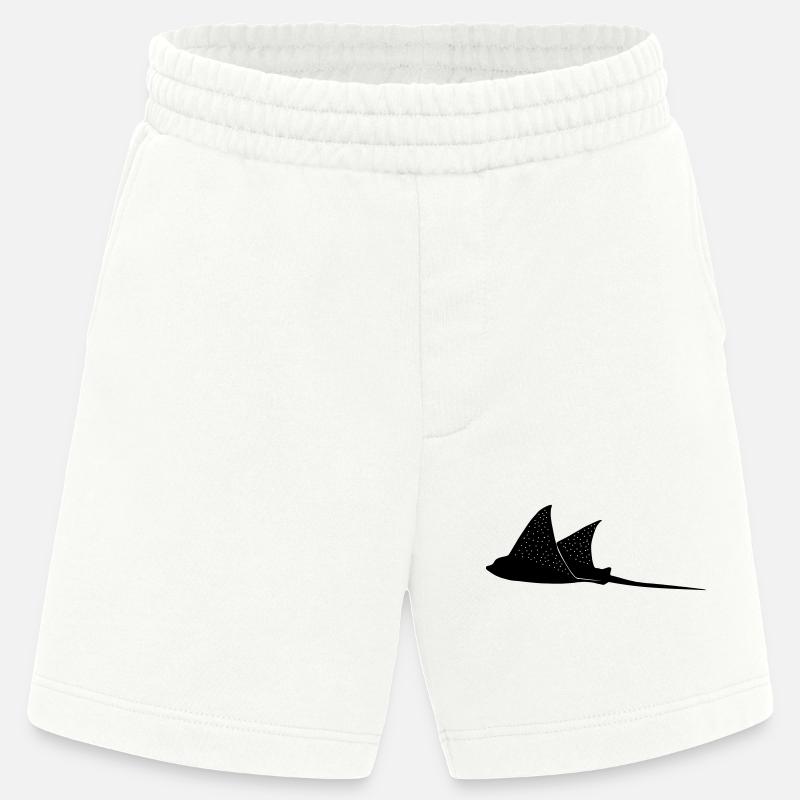 Adlerrochen im Modus Flug - Heavyweight Shorts - made by SPREAD  - OFF WHITE