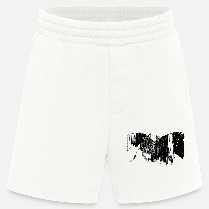 wunderschöne Tinker Reiten Pferde  - Heavyweight Shorts - made by SPREAD  - OFF WHITE