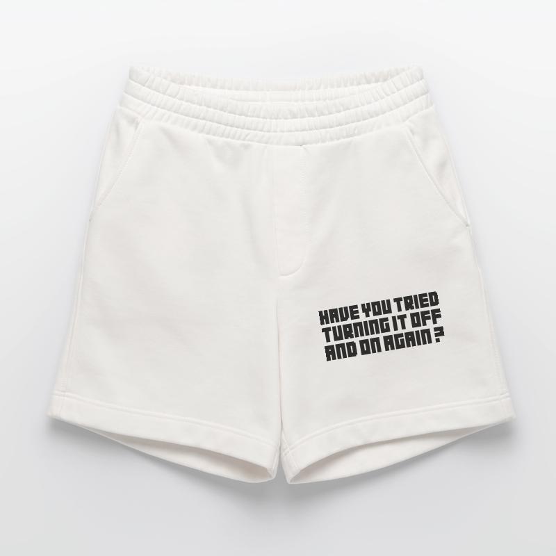 Turning It Off – Nerdiges Computer Statemen Heavyweight Shorts - made by SPREAD 