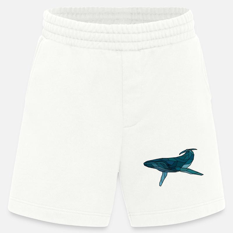 Buckelwal blanko - Heavyweight Shorts - made by SPREAD  - OFF WHITE