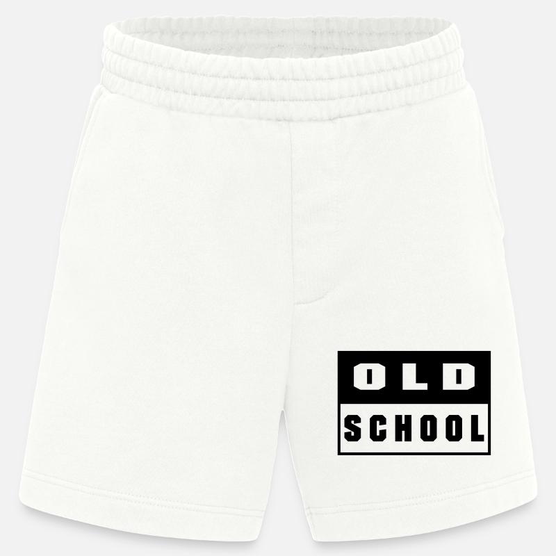 Old School - Short bio épais fabriqué en UE - OFF WHITE