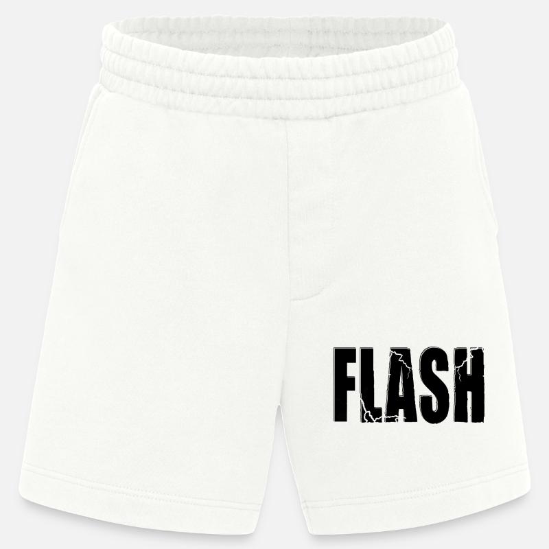 FLASH CLAIM avec flash - Short bio épais fabriqué en UE - OFF WHITE