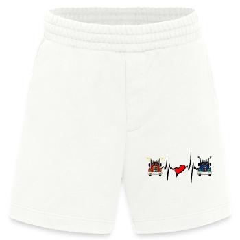 Lkw-Lkw-Herzfrequenz - Heavyweight Shorts - made by SPREAD  - OFF WHITE - Vorne
