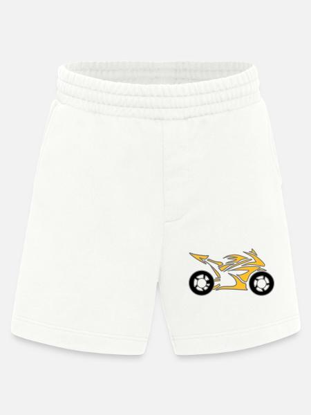 Motorcykel Cykel Chopper Knallert Roll - Heavyweight organic shorts made in EU - OFF WHITE